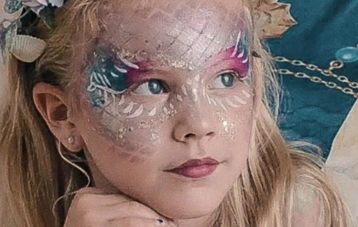 Facepainting programe Mermaid School Lanzarote